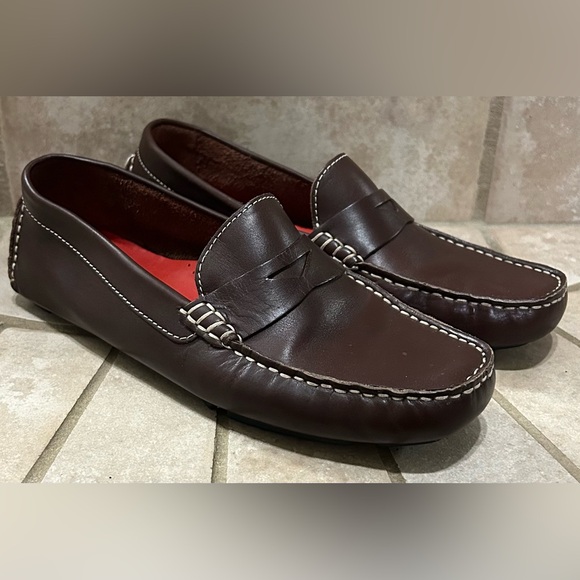 Cole Haan Brown Leather Penny Loafers Womens Sz 7 Drivers Classic Everyday Wear - Picture 2 of 7
